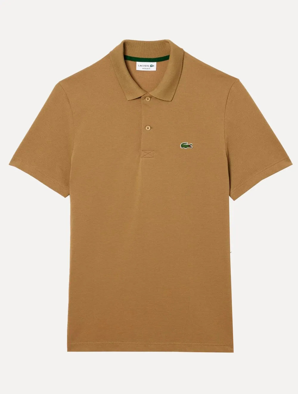 Polo Lacoste Masculina Regular Classic Stretch Marrom
