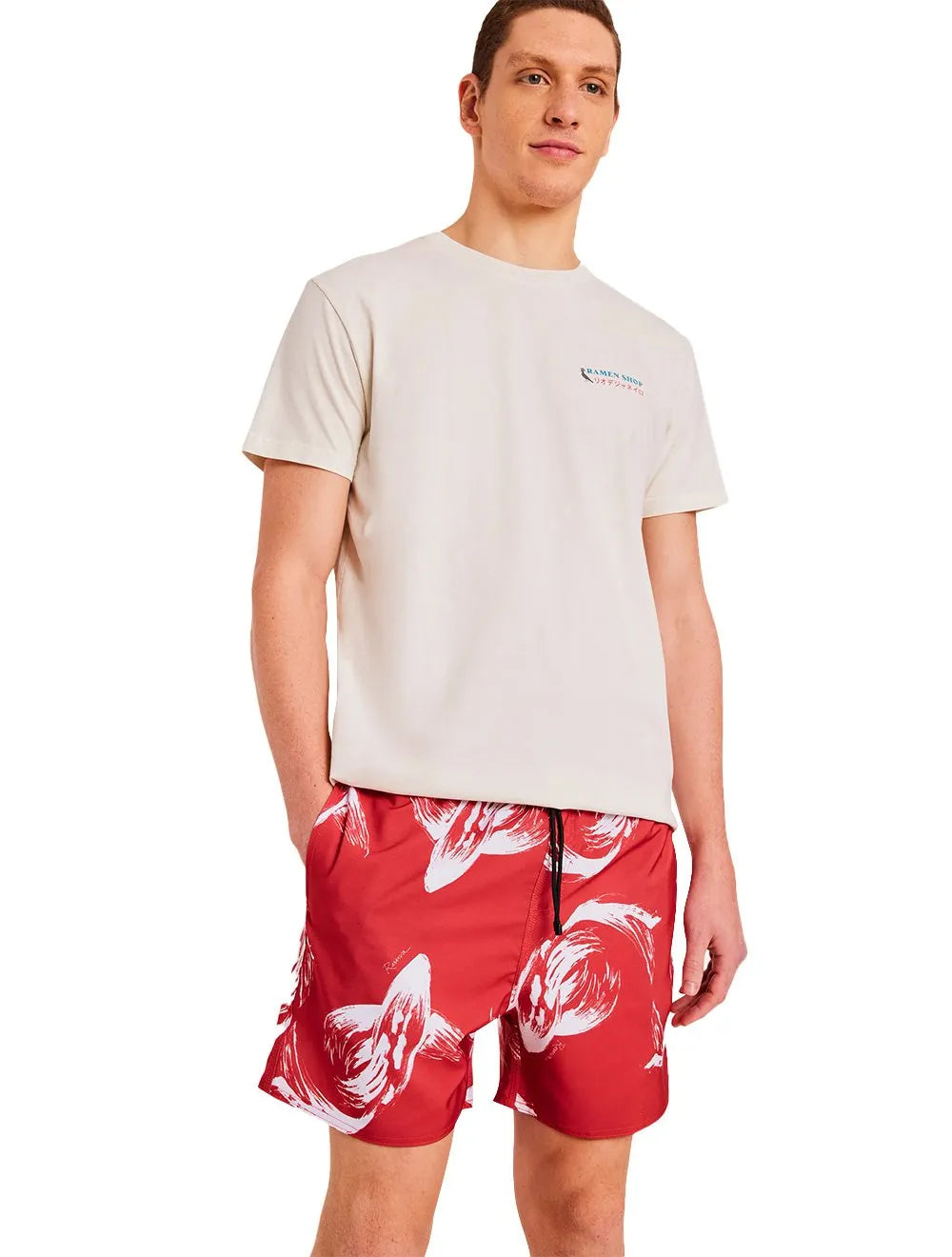 Short Reserva D'Água Beachwear Kois Vermelho