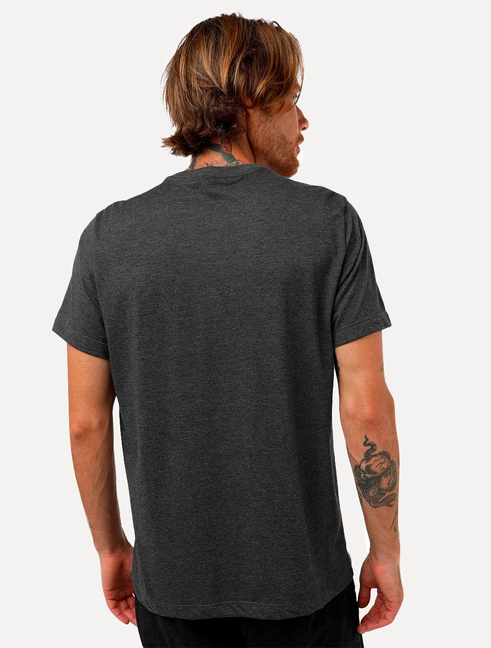 Camiseta Aeropostale Embroidered Light Logo NYC A87 Chumbo Mescla