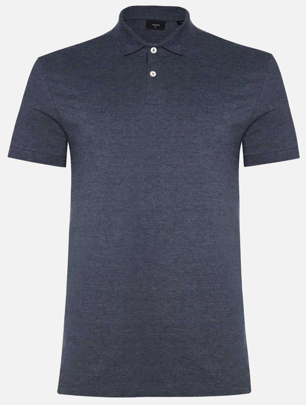 Polo Aramis Masculina Basic Piquet Mono Azul Marinho Mescla