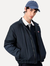 Jaqueta Tommy Jeans Masculina Essential Padded Logo Collar Azul Marinho