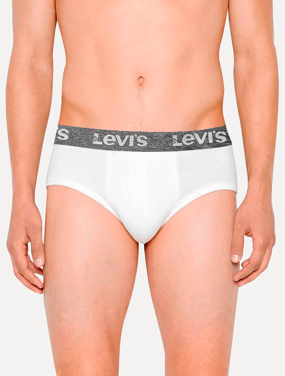 Cueca Levis Slip Brief Noise Branca Pack 2UN
