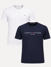 Kit Camisetas Aramis/Tommy Hilfiger | Branca/Azul Marinho