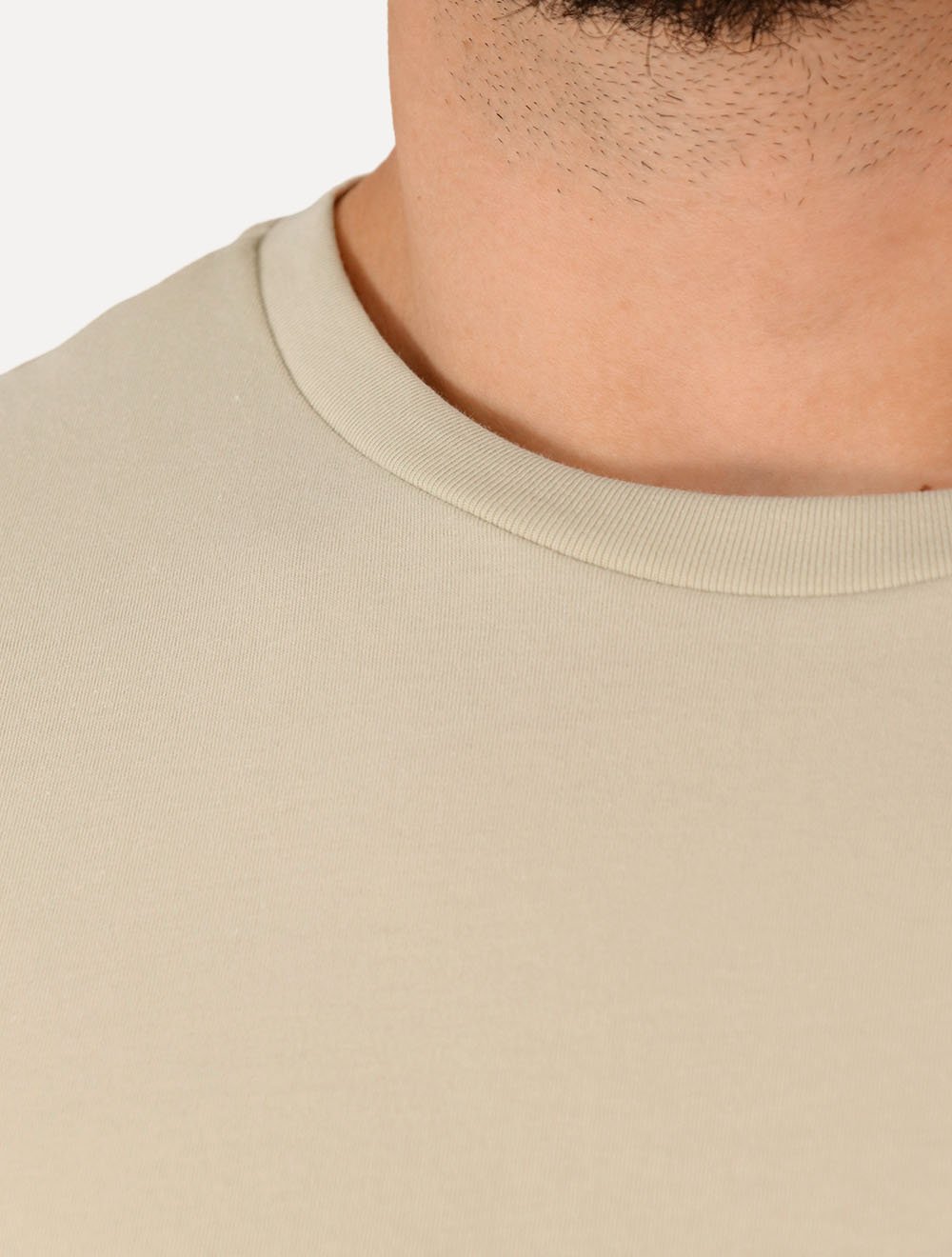 Camiseta Tommy Hilfiger Masculina Stack Brand Love Cáqui Claro
