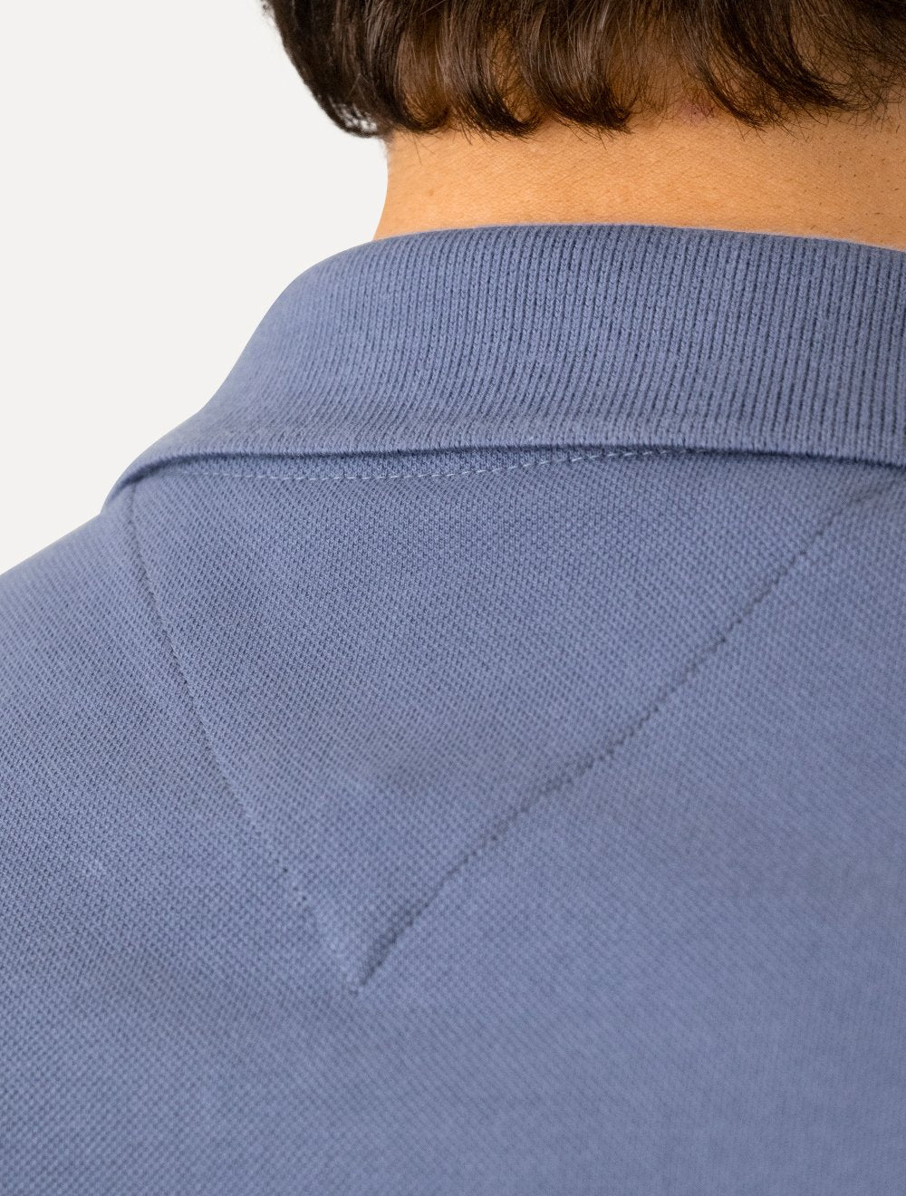 Polo Tommy Jeans Masculina Piquet Regular Placket Azul Índigo