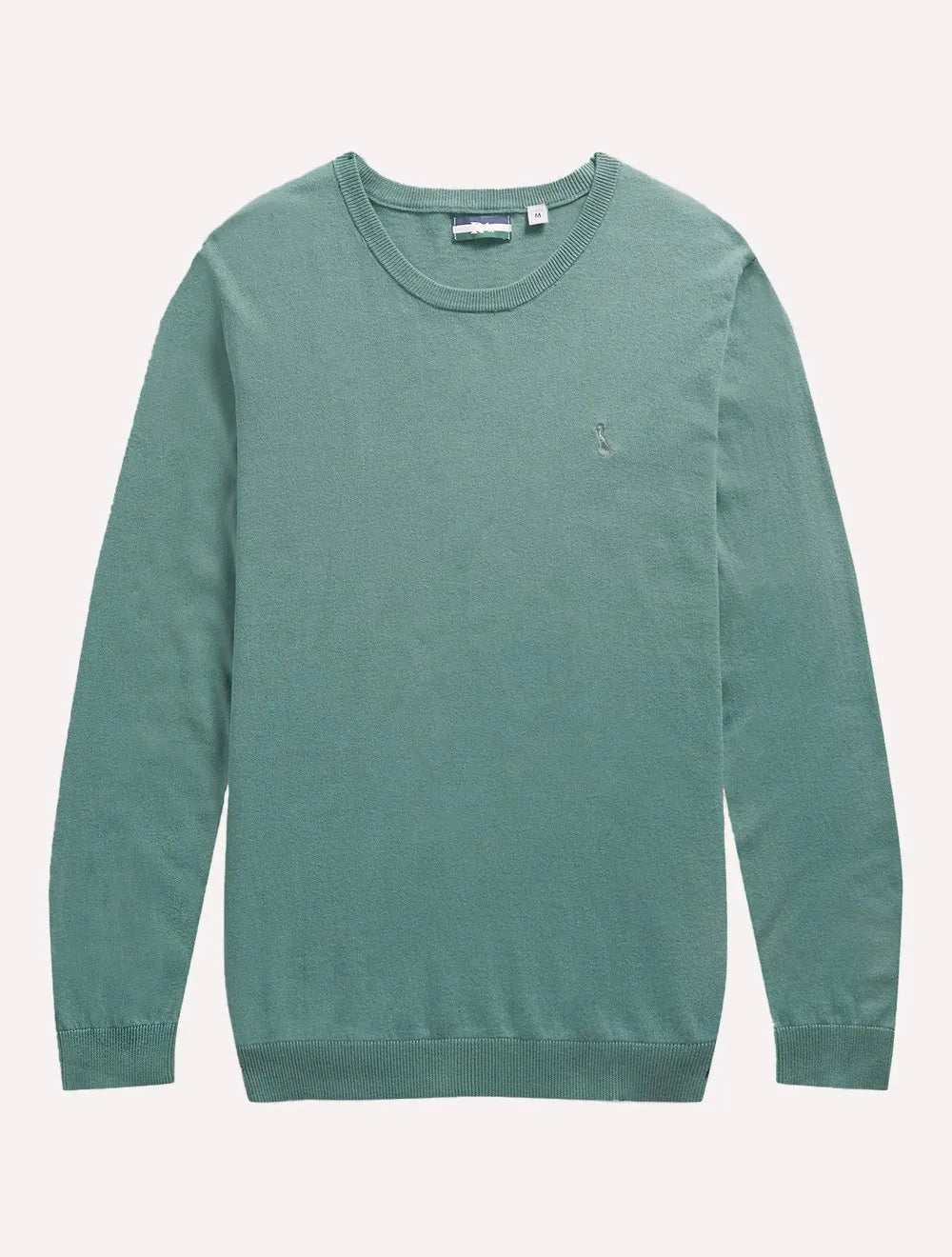 Suéter Reserva Masculino Tricot Basico Gola Careca Turquesa