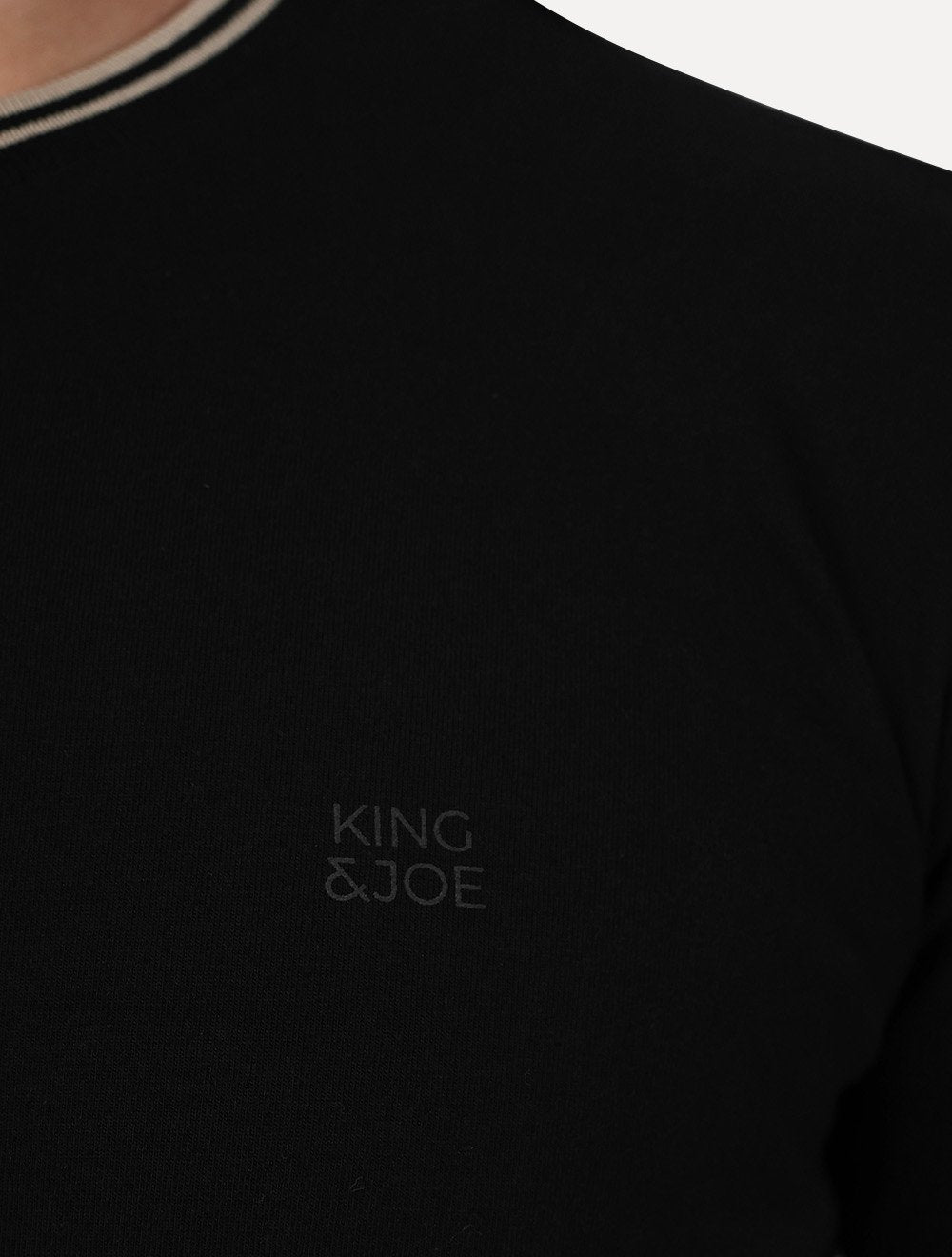 Camiseta King & Joe Masculina Premium Cotton Sport Preta