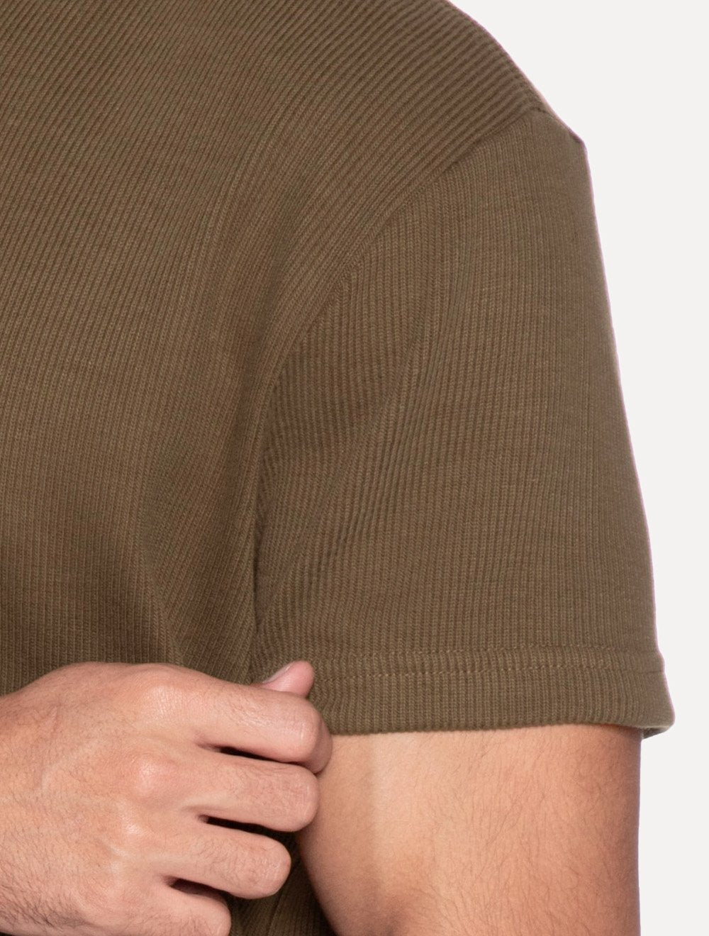 Camiseta Osklen Masculina Canelado Pure Soft Marrom