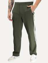 Calça Moletom Empório Armani Masculina Lã Barra Fechada Verde Escuro