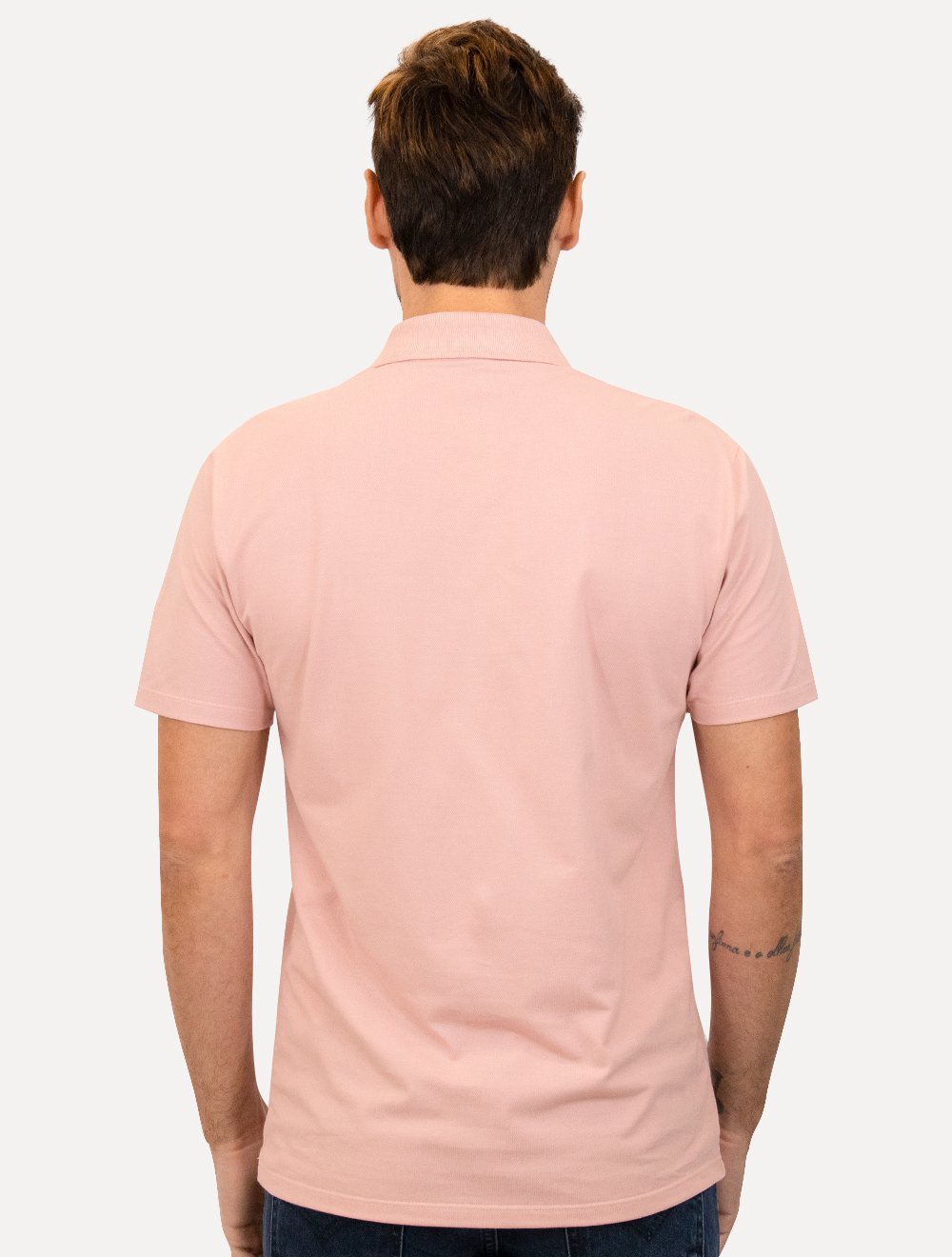 Polo John John Masculina Light Transfer Rosa