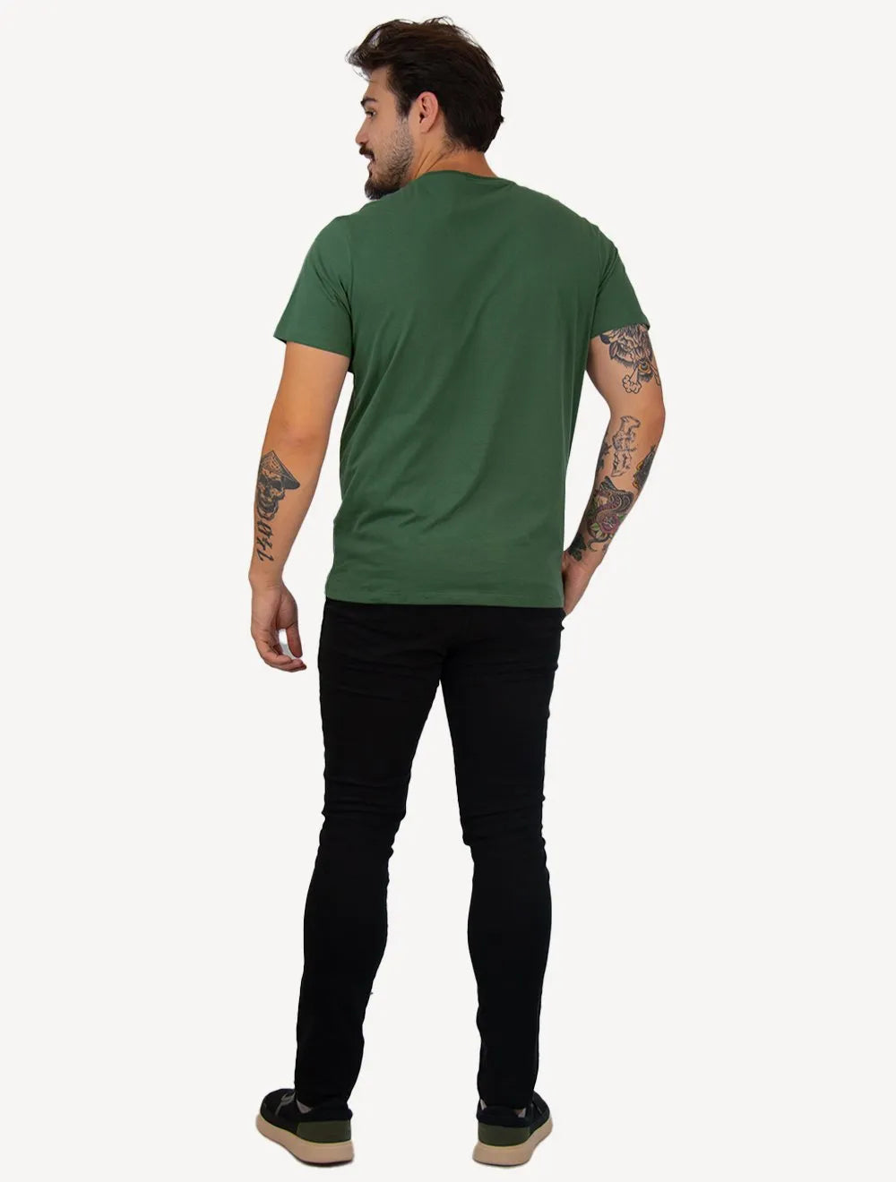 Camiseta Columbia Masculina Regular Logo Branded Shadow Verde