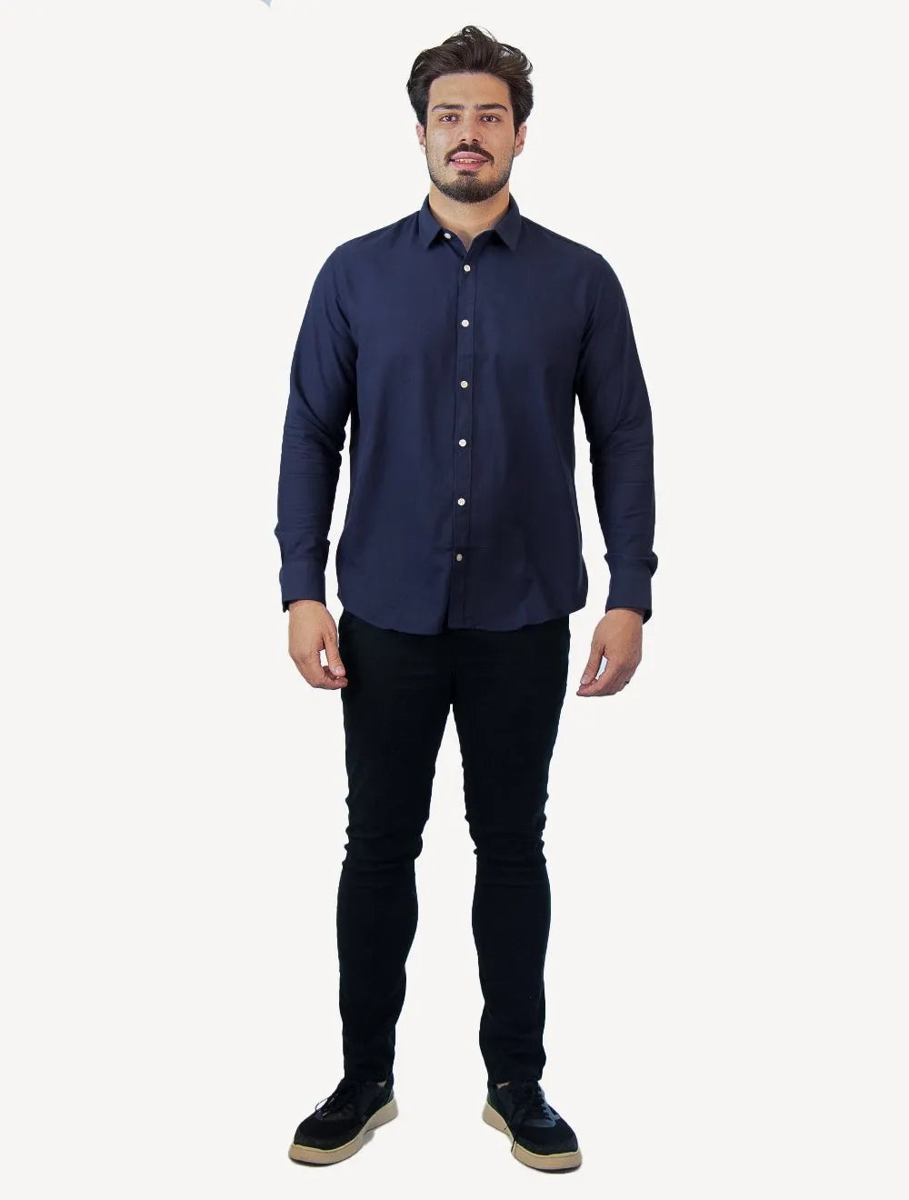 Camisa Original Penguin Masculina Regular Flanela Azul Marinho