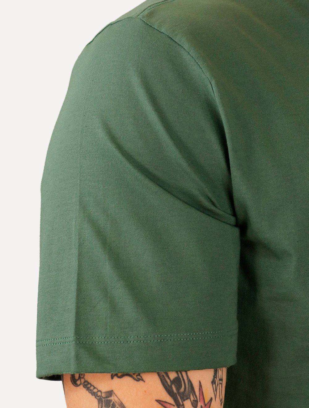Camiseta Individual Masculina Comfort Logo Verde Escuro