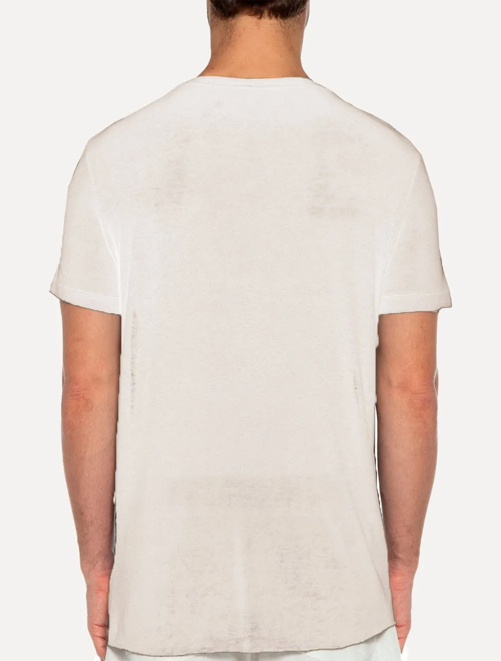 Camiseta Osklen Masculina Regular Vintage Viscose-e Flower Parts Off-White