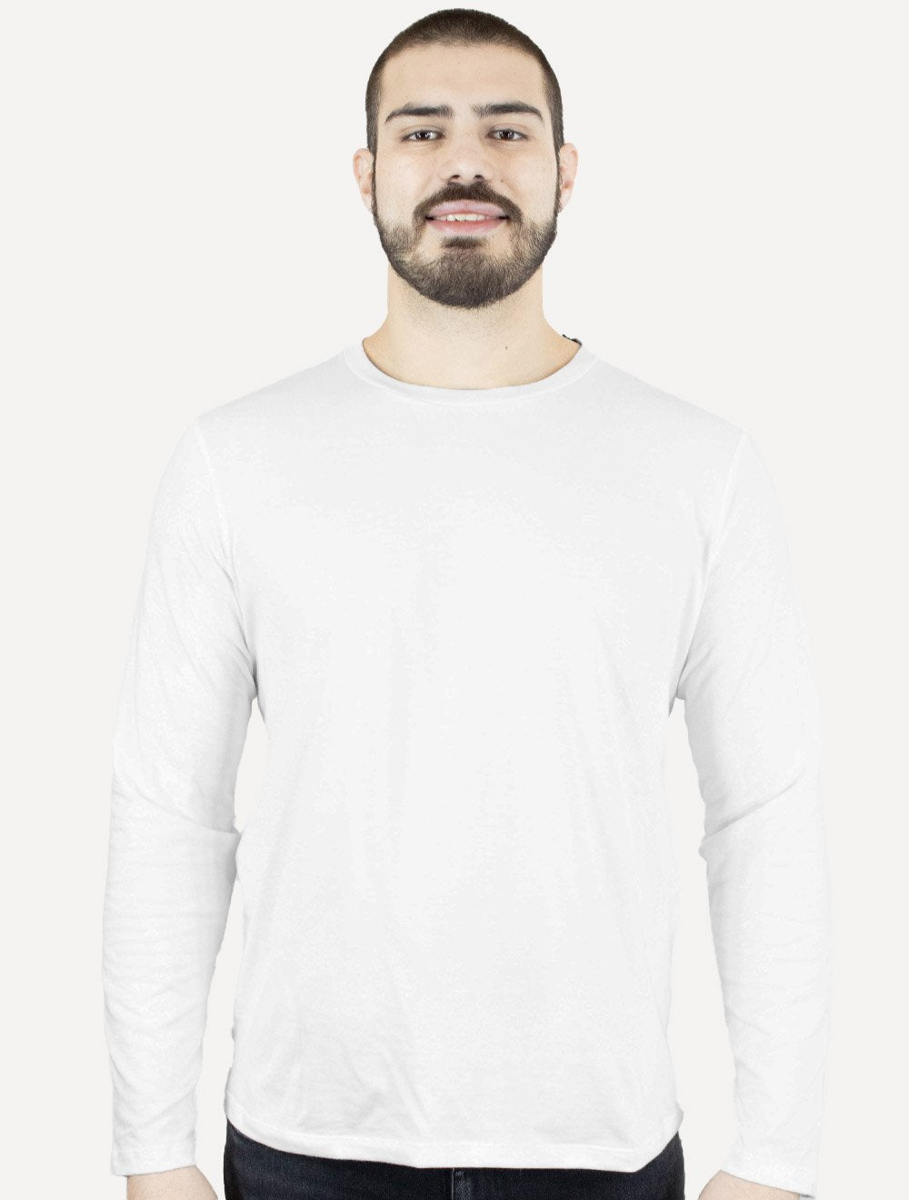Camiseta Ellus Masculina Manga Longa Cotton Fine Easa Branca