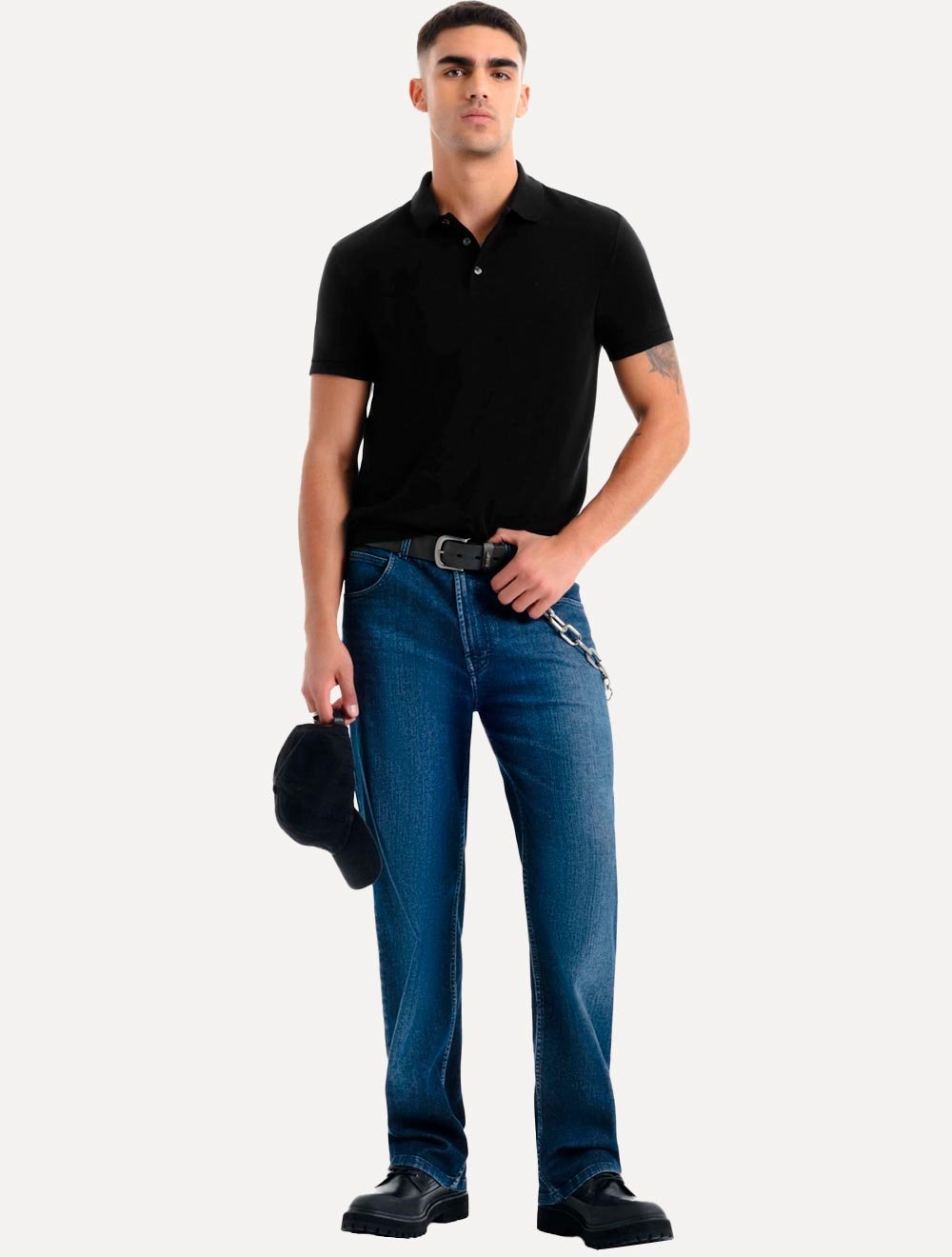 Polo Ellus Masculina Piquet Classic Easa Preto