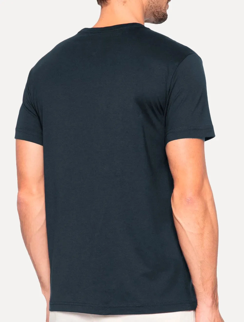 Camiseta Tommy Hilfiger Masculina Regular Core Pima Azul Marinho