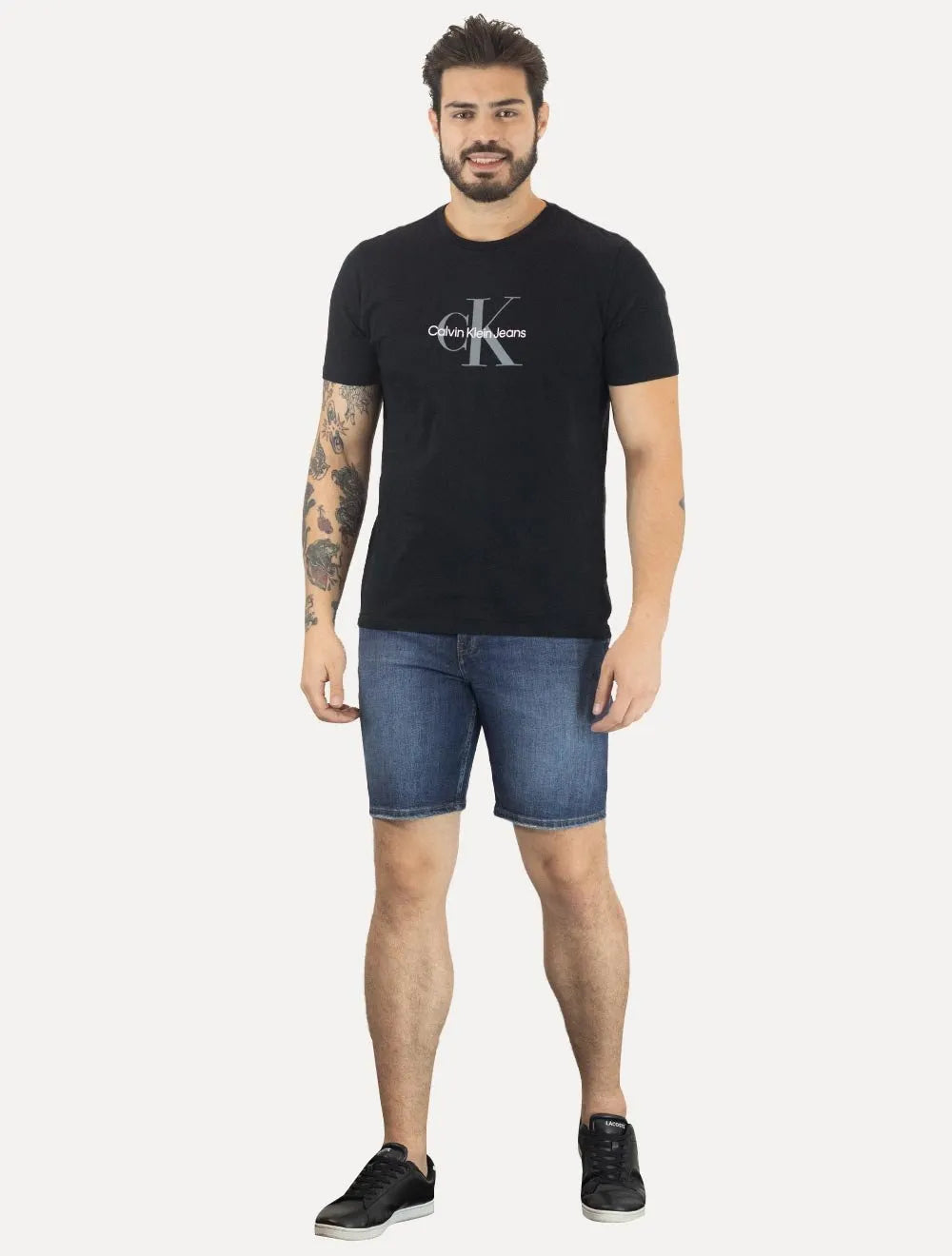 Bermuda Calvin Klein Jeans Masculina Five Pockets Azul Médio