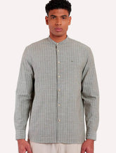 Camisa Aramis Masculina Regular Gola Padre Listras Verde