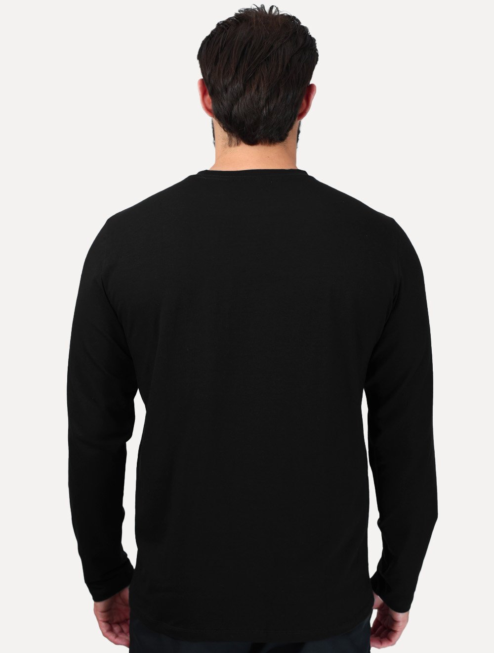 Camiseta Dudalina Manga Longa Cotton Flex Preta