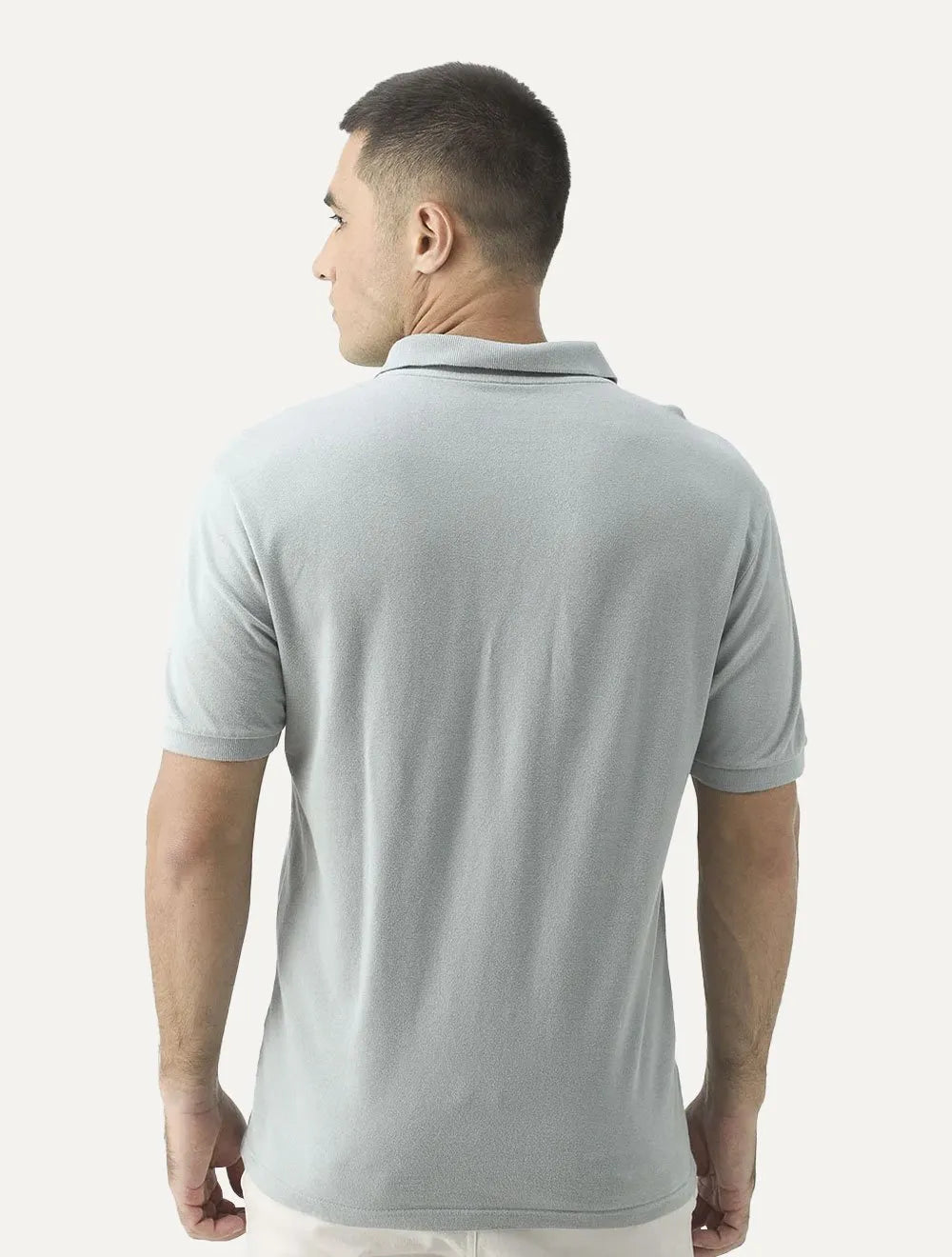 Polo Guess Masculina Piquet Cinza Médio