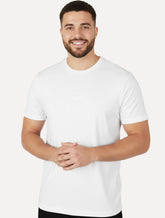 Camiseta Guess Masculina Signature Logo Triangle Branca