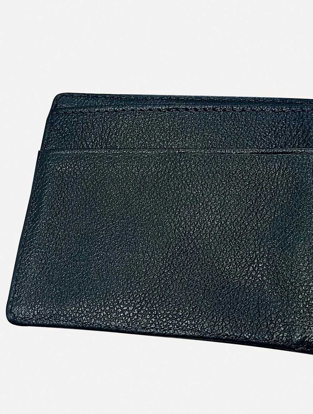 Carteira Calvin Klein Jeans Couro Under Logo Azul Marinho