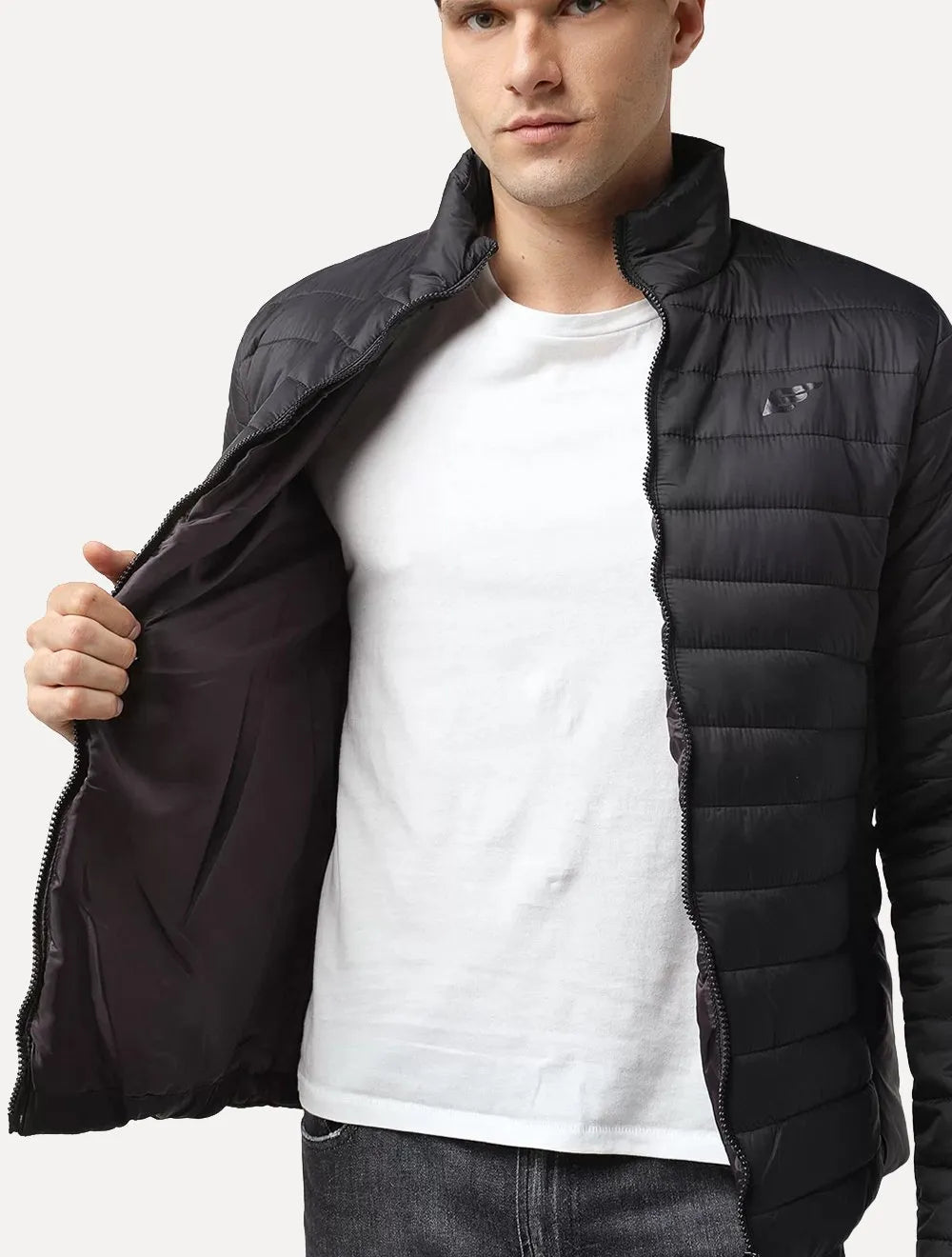 Jaqueta Ellus Masculina Bomber Nylon Light Down Preta