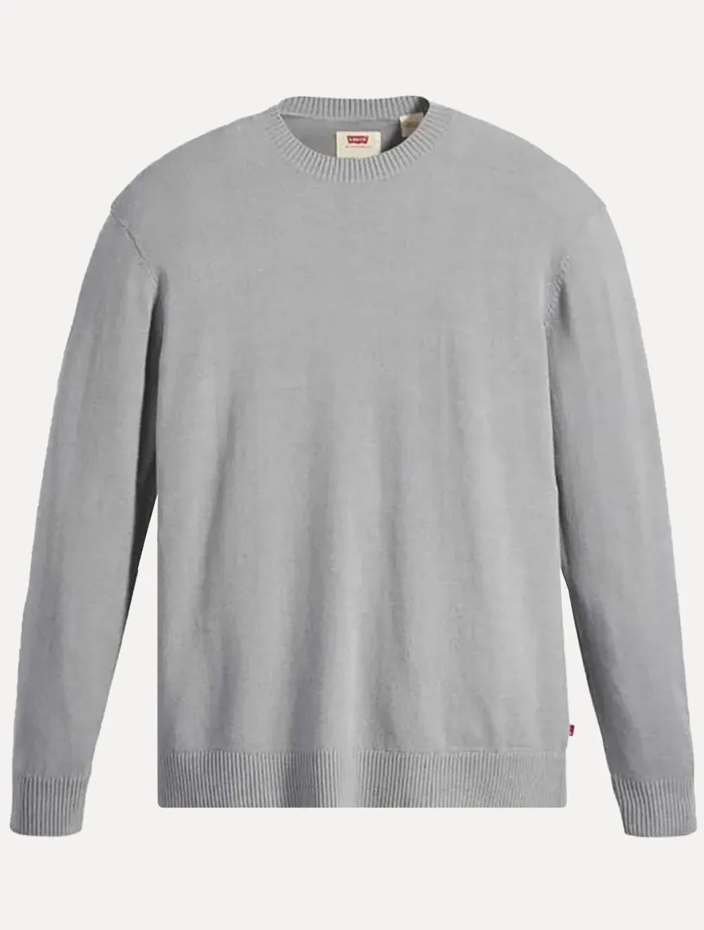 Suéter Levis Masculino Crewneck Red Tab Cinza Médio