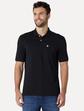 Polo Original Penguin Masculina Piquet Light Button Patch Preta