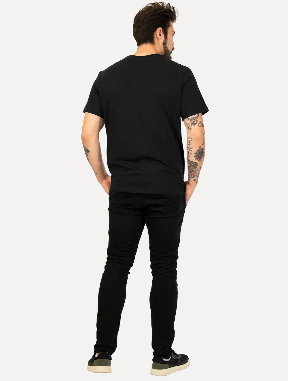 Camiseta Colcci Masculina Cotton Lateral Tag Pocket Preta