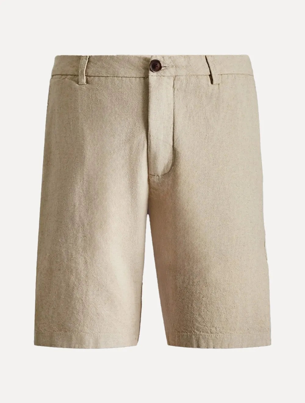 Bermuda Reserva Masculina Casual Linho Cáqui