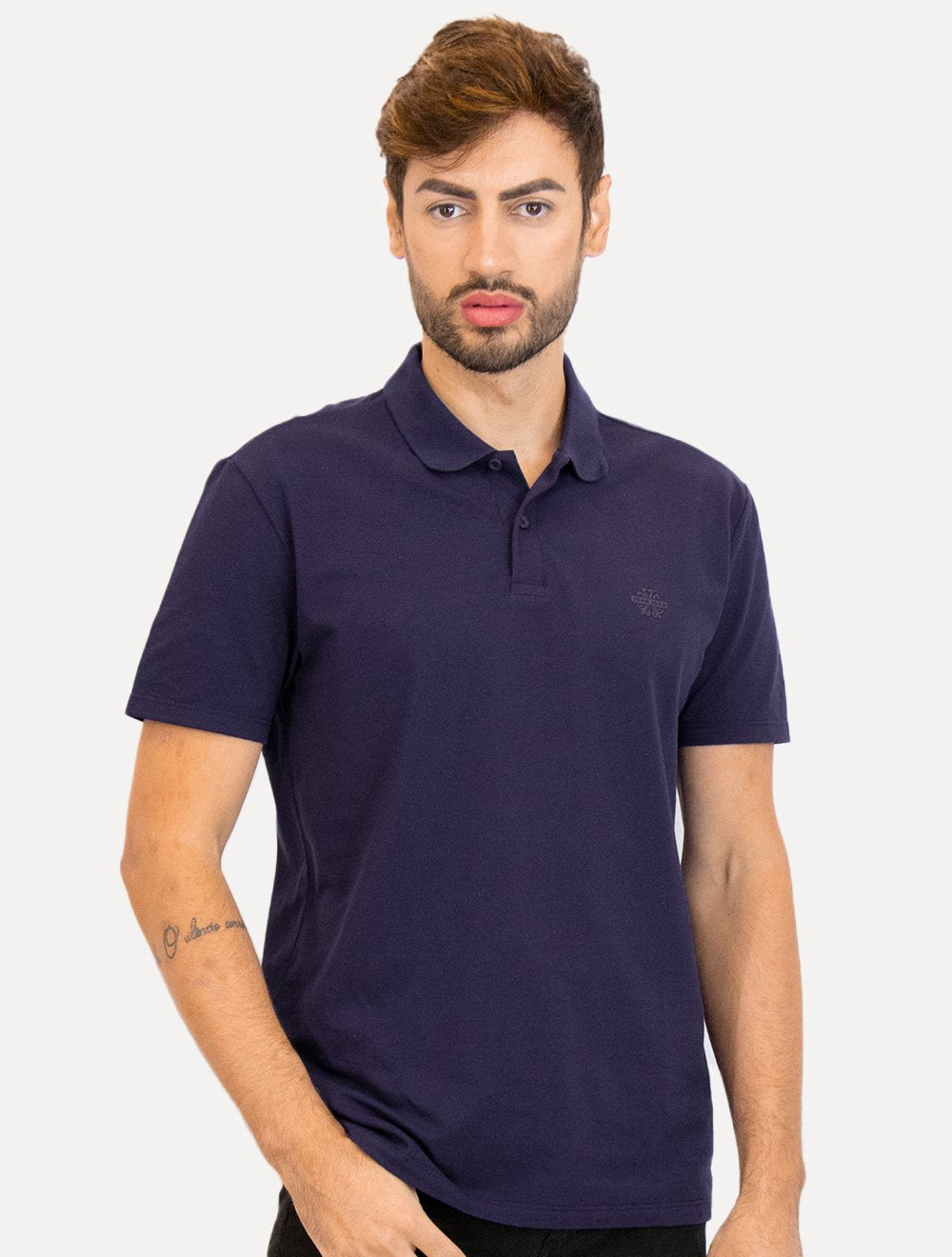 Polo John John Masculina Light Transfer Azul