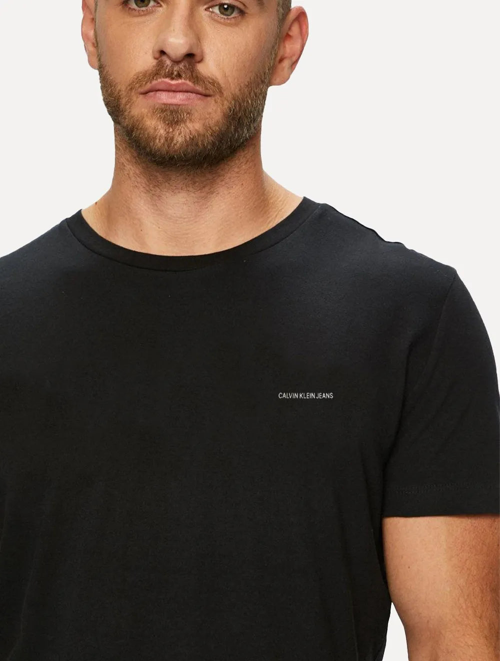 Camiseta Calvin Klein Jeans Masculina Logo Preta