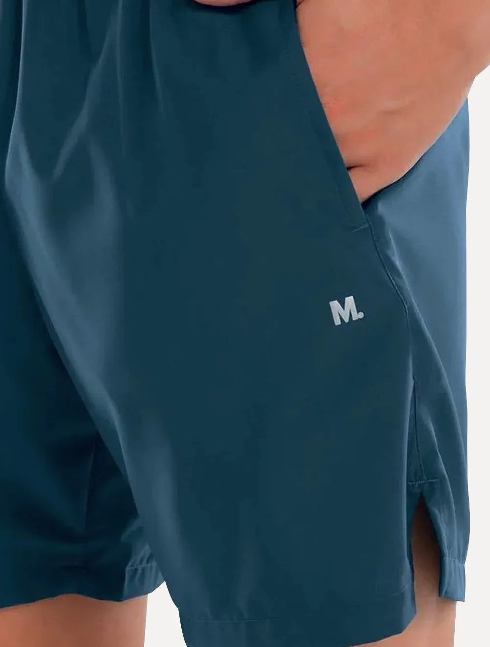 Short Mash Masculina Basico Recorte Fitness Azul Marinho