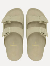 Chinelo Reserva Masculino Duas Fivelas Francisco Nobuck Cáqui