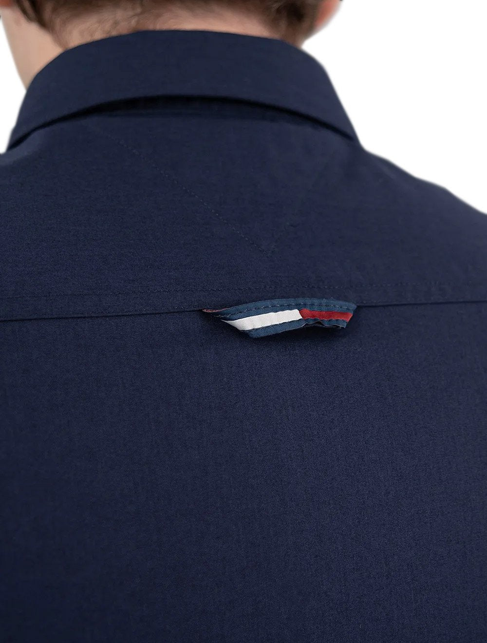 Camisa Tommy Jeans Masculina Slim Original Azul Marinho