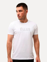 Camiseta Ellus Cotton Fine Dots Foils Classic Branca