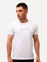 Camiseta Ellus Cotton Fine Dots Foils Classic Branca