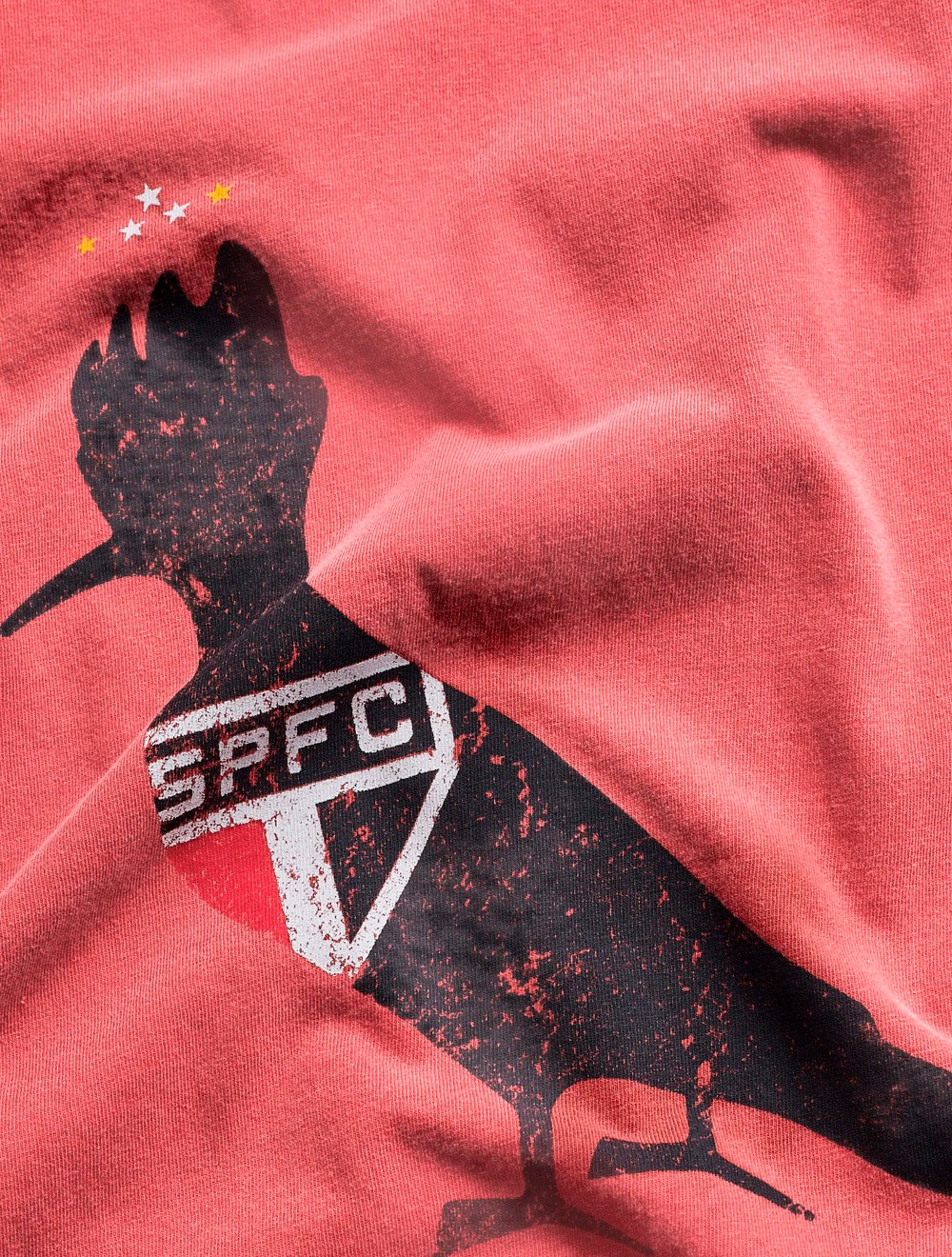 Camiseta Reserva Masculina Bust Woodpecker SPFC Vermelha