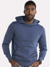 Moletom Tommy Hilfiger Masculino Flag Logo Hoody Azul Índigo