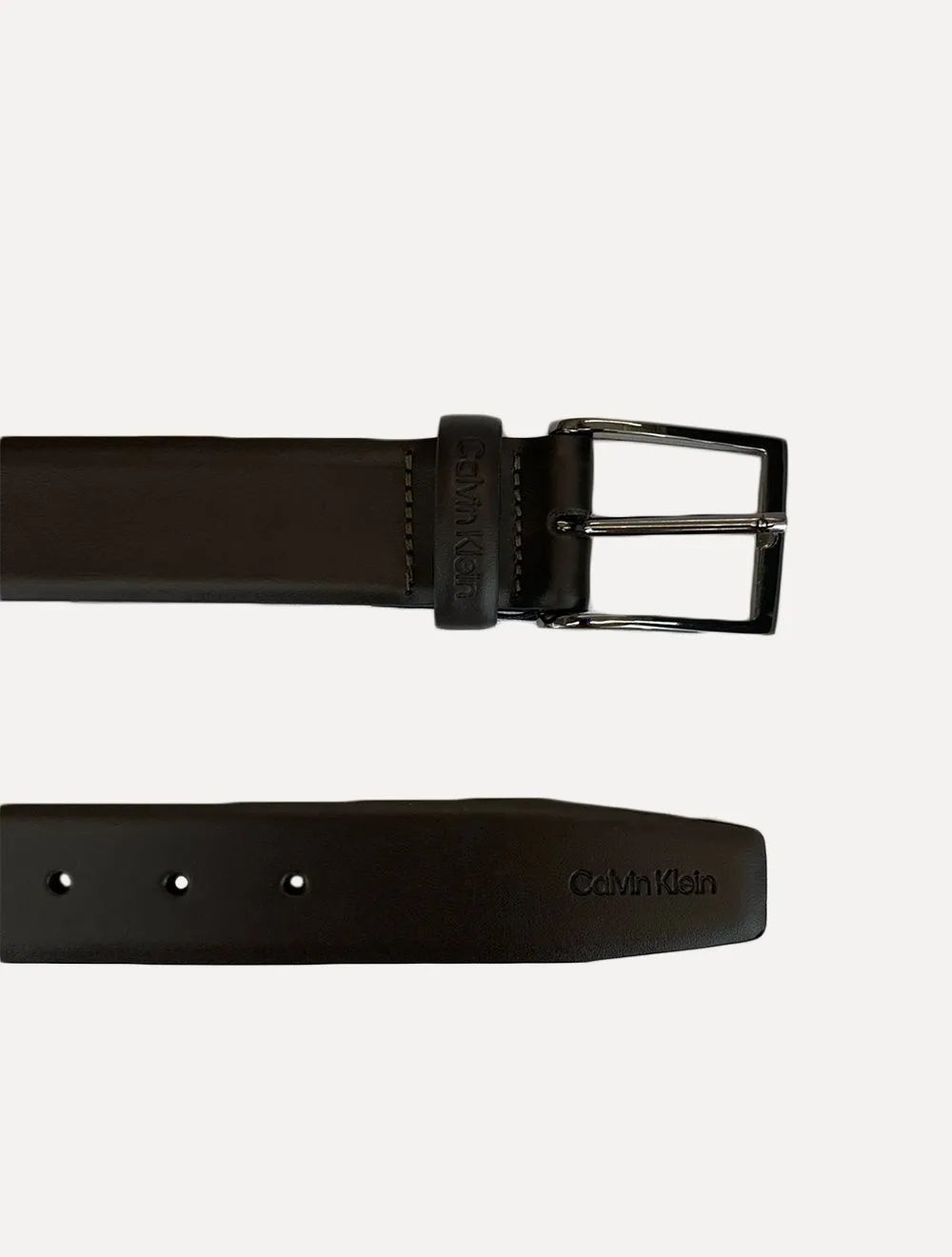 Cinto Calvin Klein Masculino CK Basic Onix Marrom Café