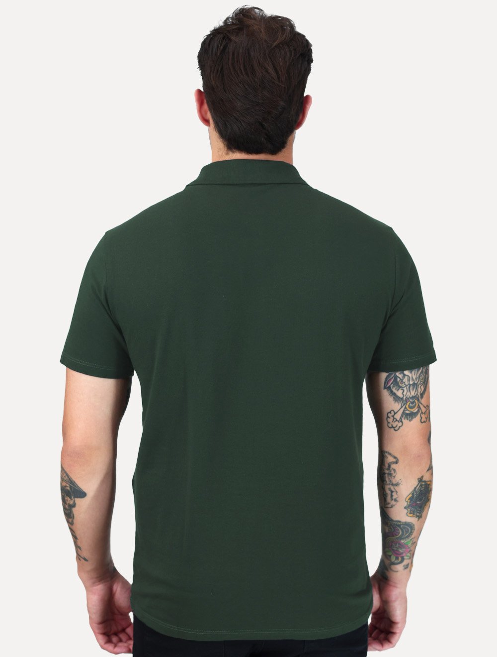 Polo John John Masculina Light Transfer Verde Escuro