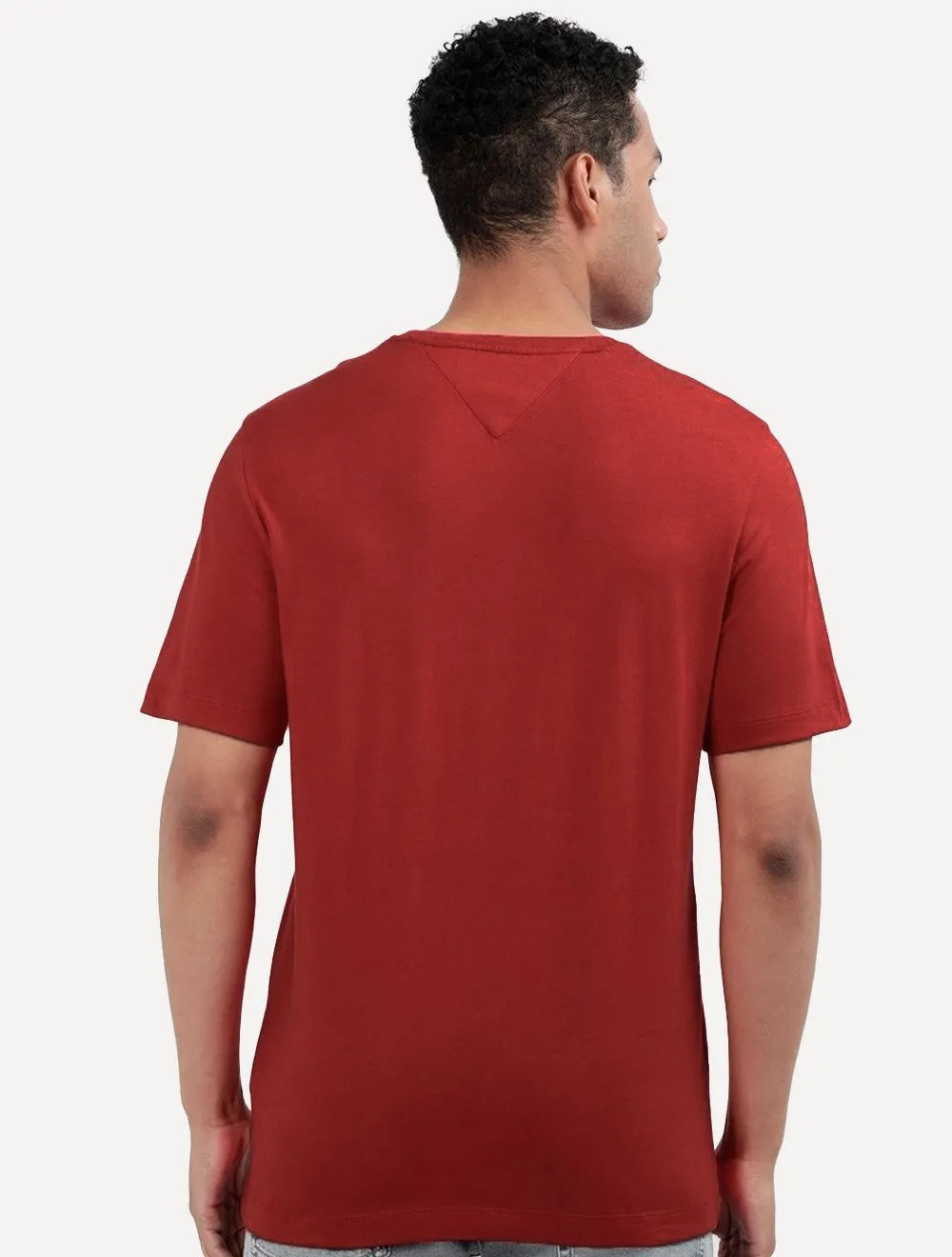 Camiseta Tommy Jeans Masculina Regular Pocket Vermelha