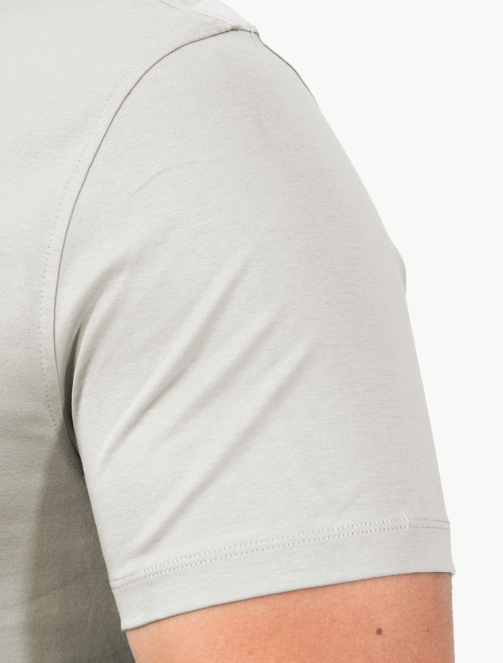 Camiseta Aramis Masculina Basic Silk Blend Modal Cinza Claro