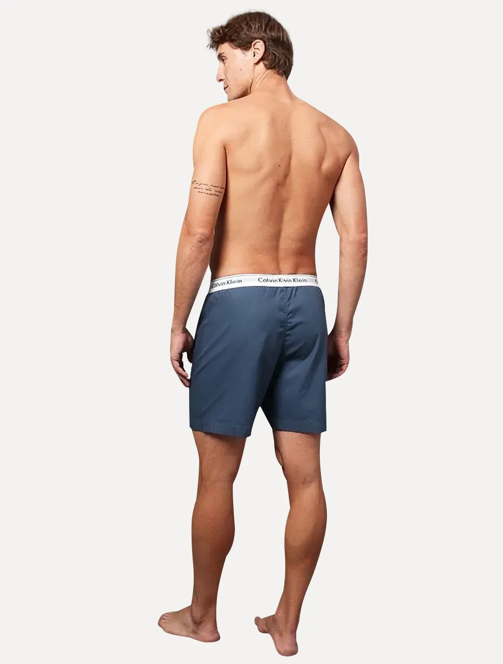 Cueca Calvin Klein Samba Canção Tricoline Azul Claro