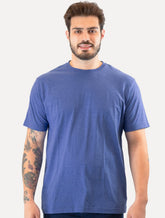 Camiseta Aramis Masculina Basic Lisa Mono Icon Azul Royal Mescla