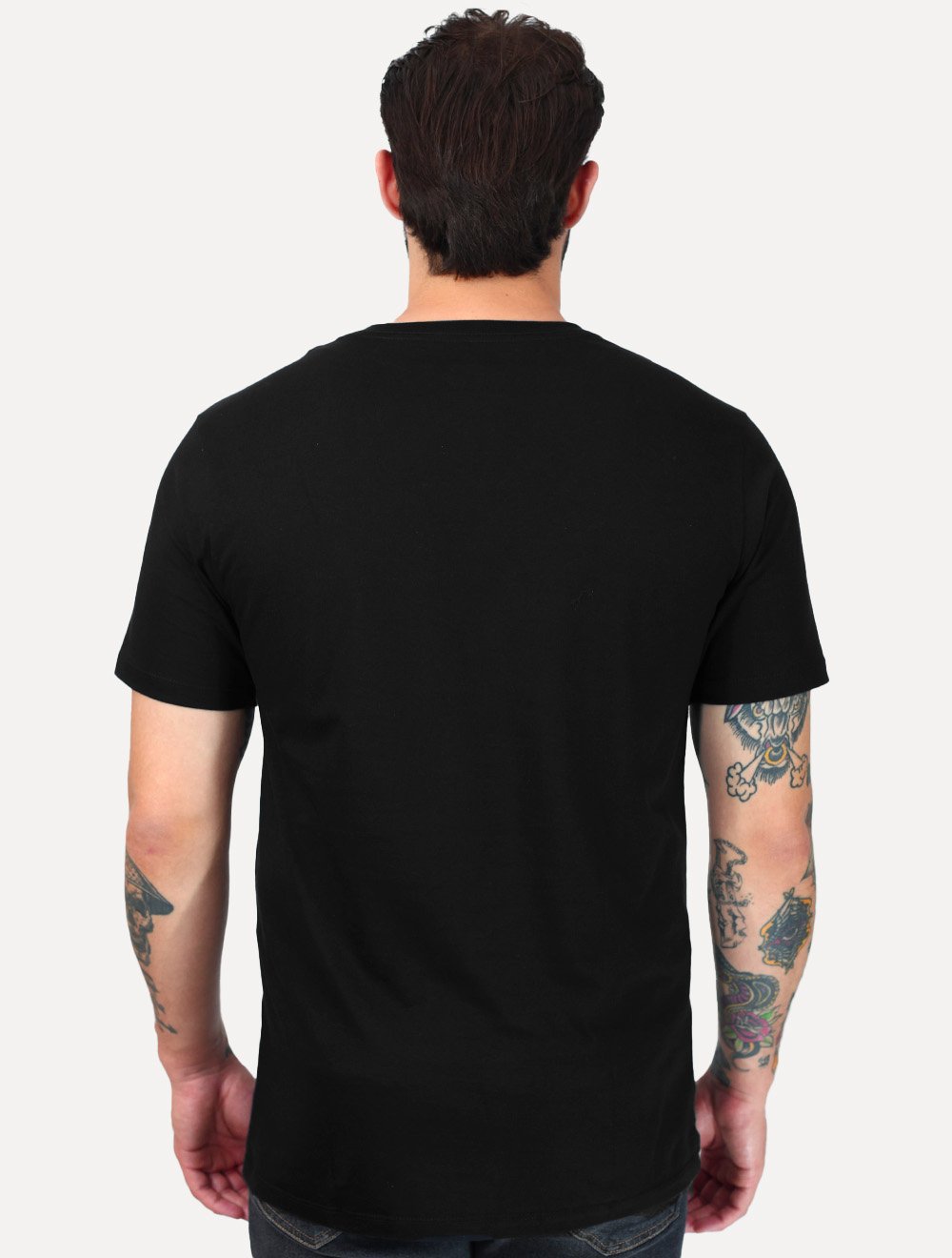 Camiseta John John Masculina Regular Fit Basic Logo Flat Preta