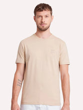 Camiseta Aramis Masculina Estampa Costas Gradiente Cáqui