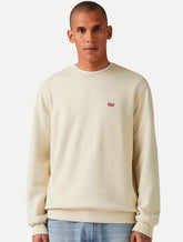 Moletom Levis Masculino Crewneck Original Housemark Cáqui Claro